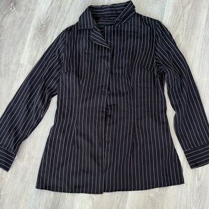 Black Striped Women's Top